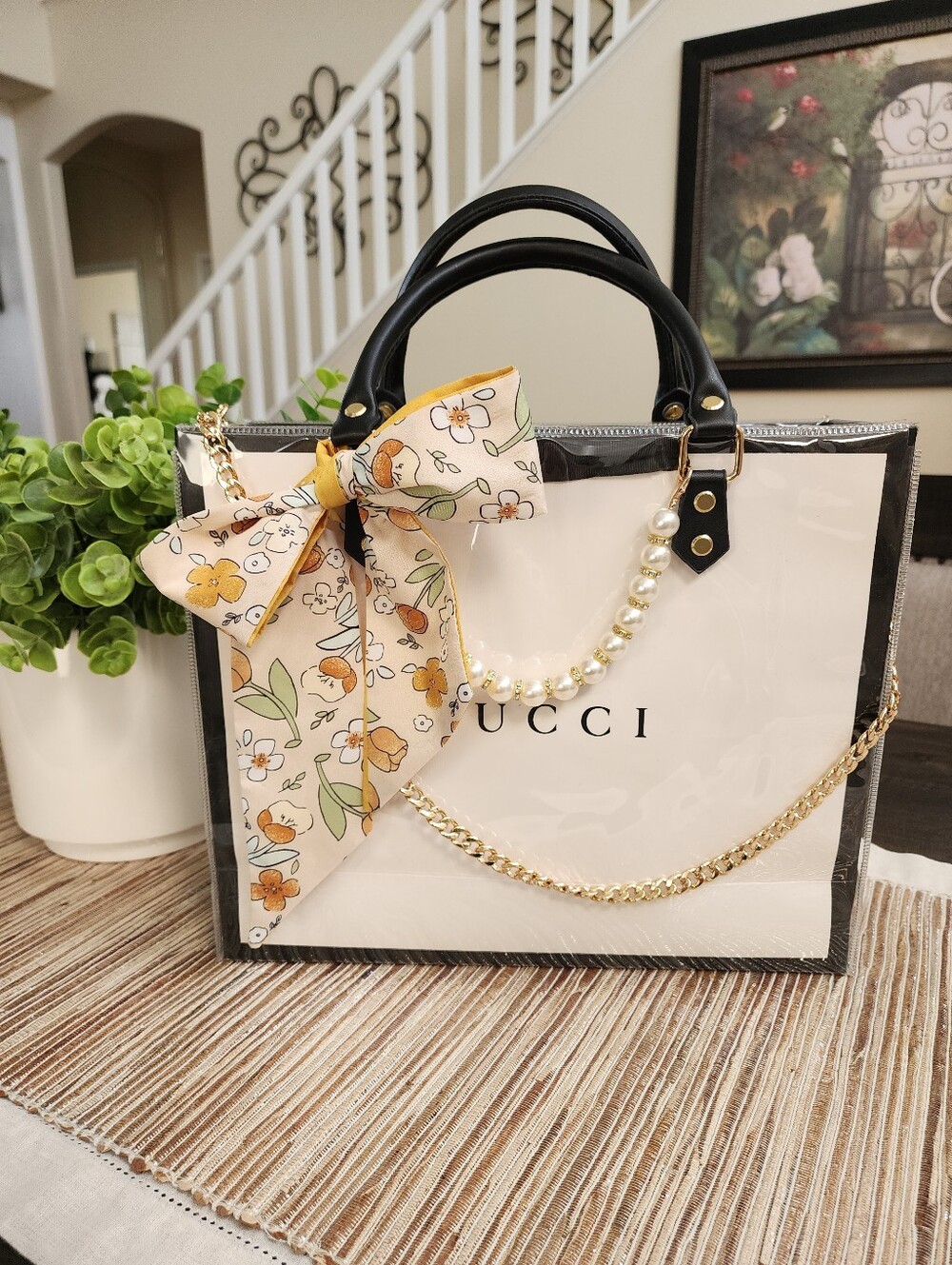 Paper Gift Bag wrapped In PVC, New